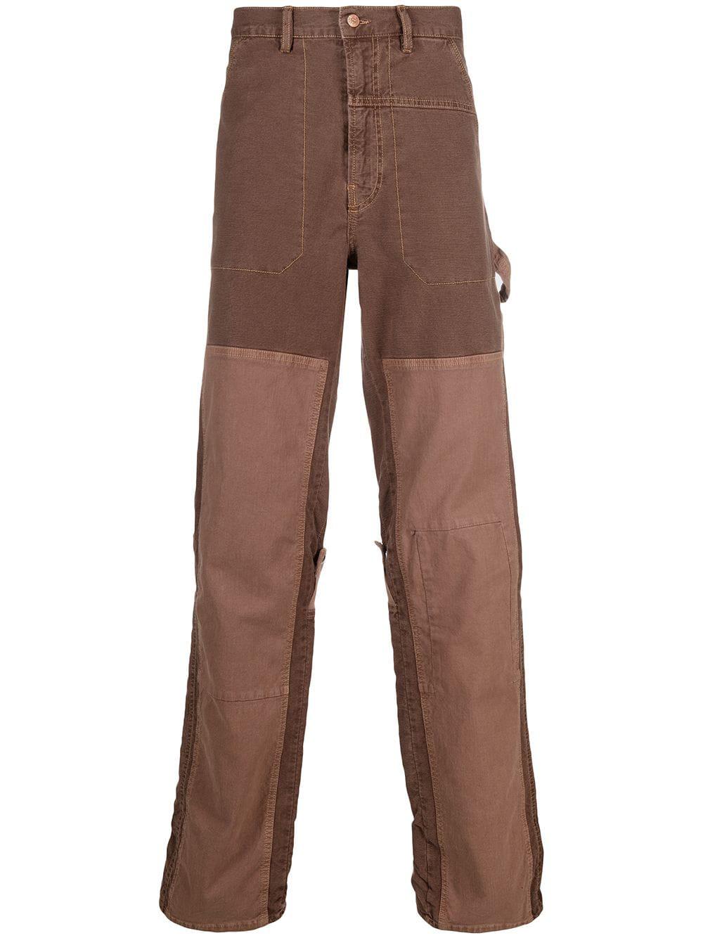 D-Franky patchwork straight-leg jeans by DIESEL