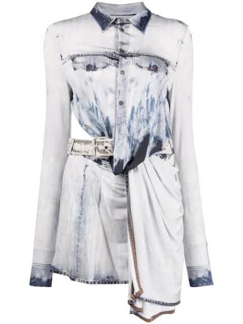 D-Hanne asymmetric denim dress by DIESEL