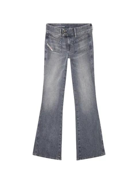 D-Hush 09n83 double-button bootcut jeans by DIESEL