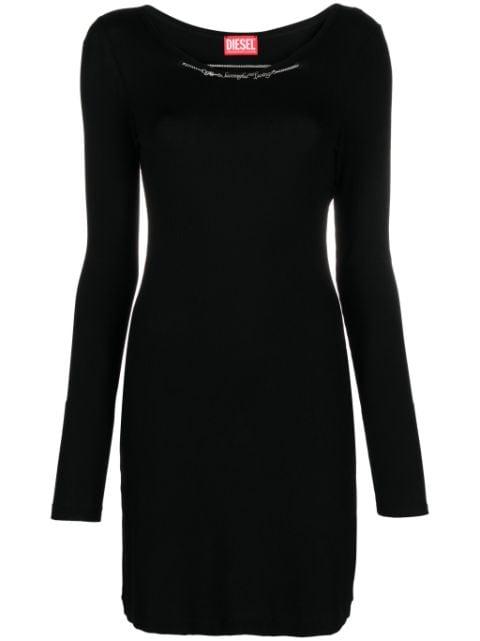 D-Matic ribbed-knit minidress by DIESEL