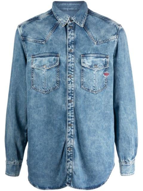D-Ocean washed-denim shirt by DIESEL