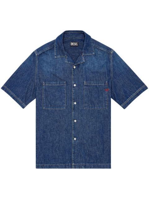 D-Paroshort short-sleeved denim shirt by DIESEL