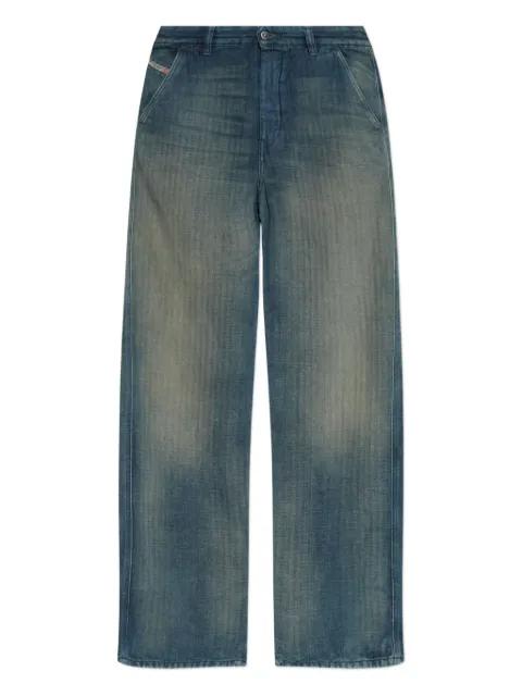 D-Phant-Chino herringbone faded jeans by DIESEL
