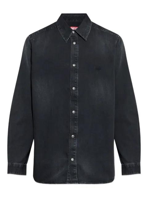 D-Simply embroidered denim shirt by DIESEL
