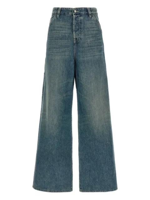 D-Sire-W used-effect wide-leg jeans by DIESEL