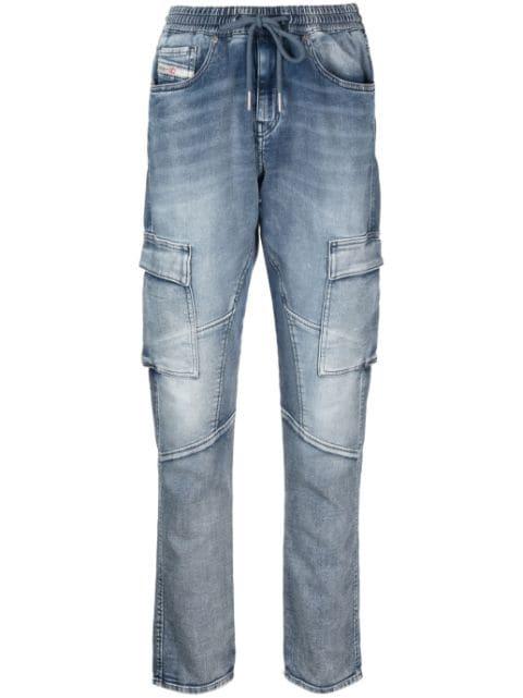 D-Ursy Track tapered-leg jeans by DIESEL