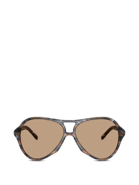 D-logo pilot sunglasses by DIESEL