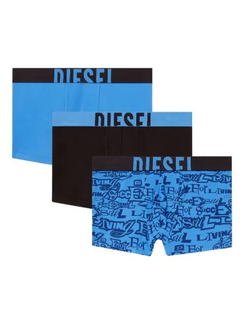 Damien-D-Pop logo-waistband boxer briefs (set of three) by DIESEL
