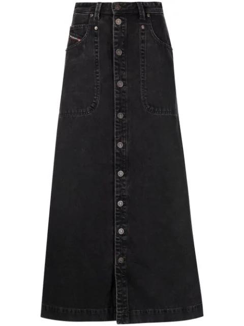 De-Albus-L A-line denim skirt by DIESEL
