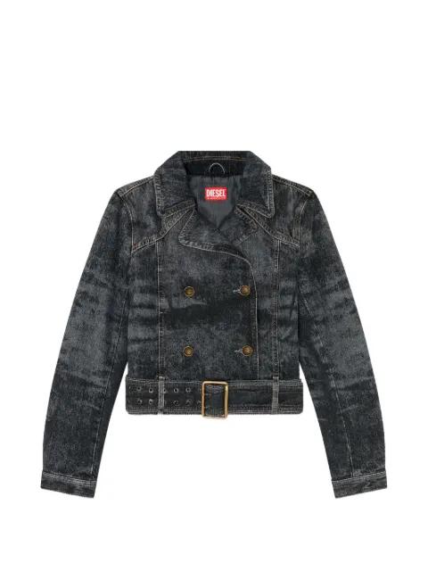 De-Legend-S belted denim jacket by DIESEL