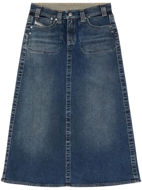 De-Pago-Mid-Re midi skirt by DIESEL