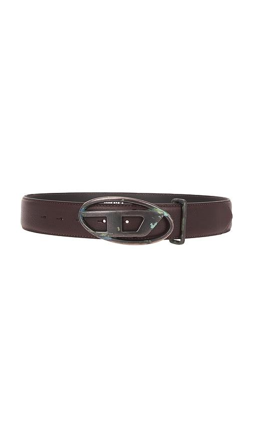 Diesel B-1DR Metal Loop Belt in Brown by DIESEL