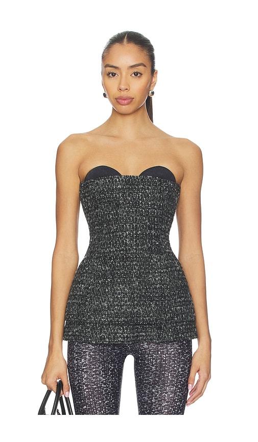 Diesel Corset Top in Black by DIESEL