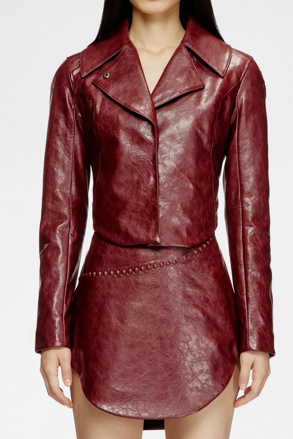 Diesel G-Ameck Faux Leather Jacket by DIESEL