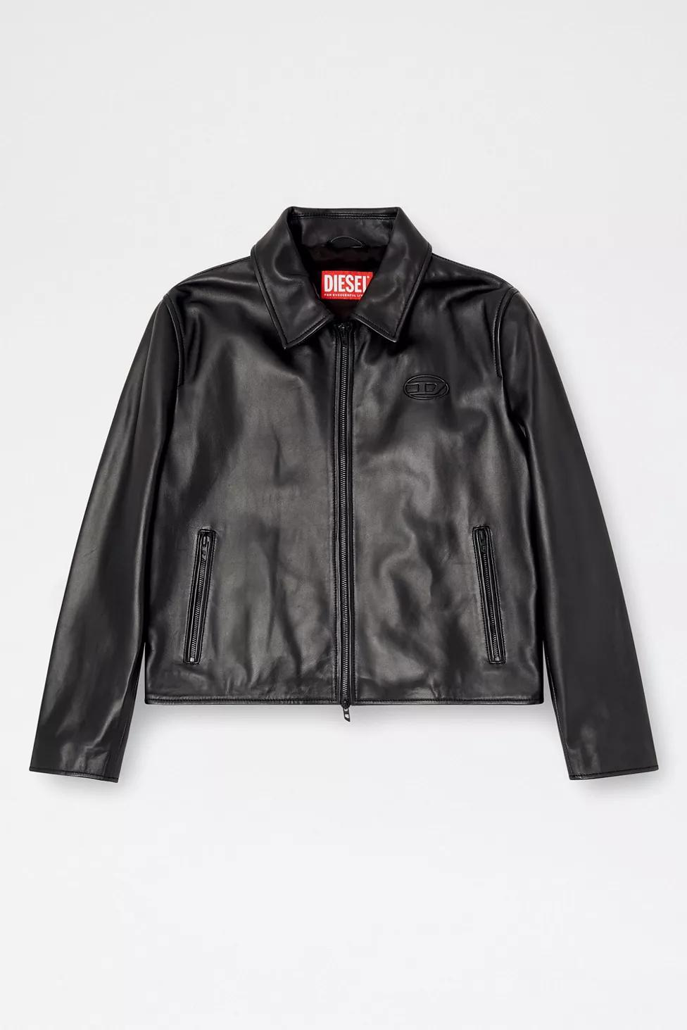Diesel-L-Amar-Fem-S2 Leather Jacket by DIESEL