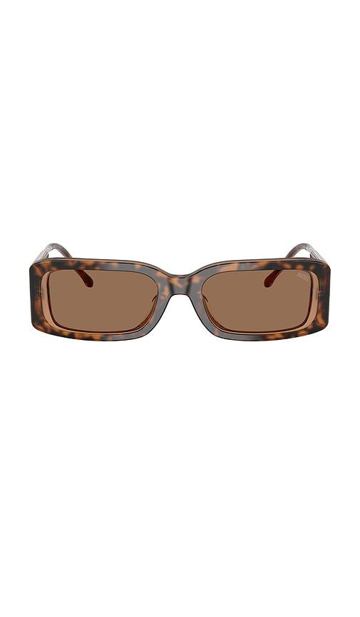 Diesel Rectangular Sunglasses in Brown by DIESEL