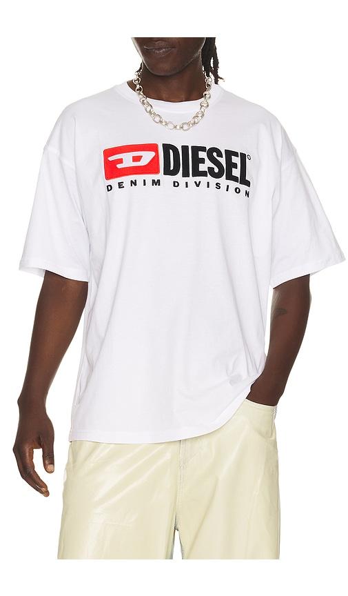 Diesel T-boxt-div T-shirt in White by DIESEL