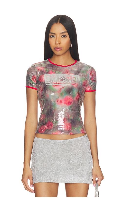 Diesel Unkyel Top in Grey,Red by DIESEL