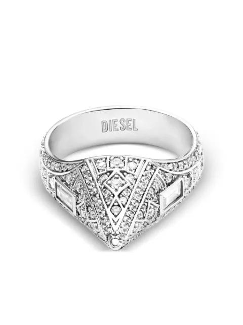 Dx1659040 pavé-cone ring by DIESEL