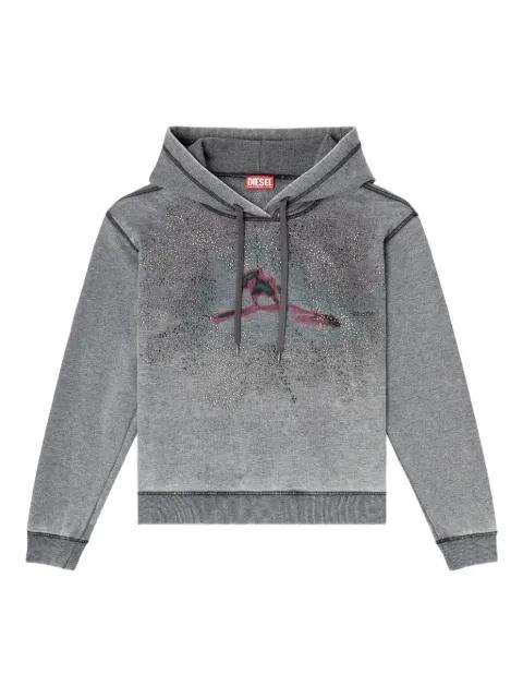F-Normy graphic hoodied hoodie by DIESEL