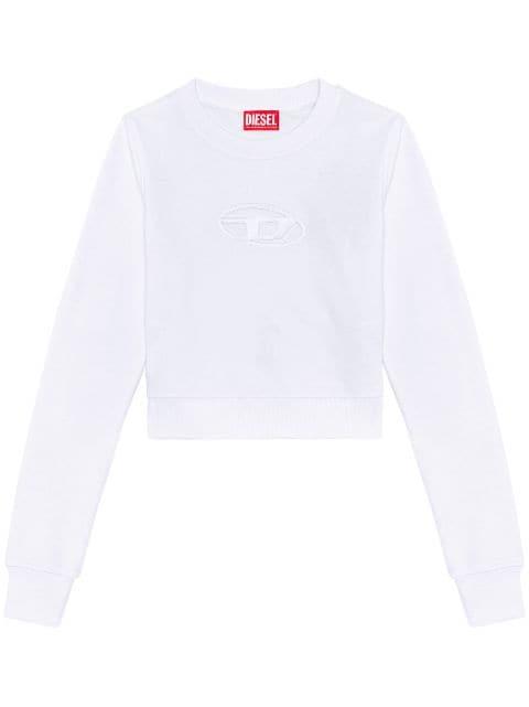F-Slimmy-Od cropped sweatshirt by DIESEL