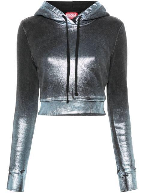 F-Slimmy cropped hoodie by DIESEL