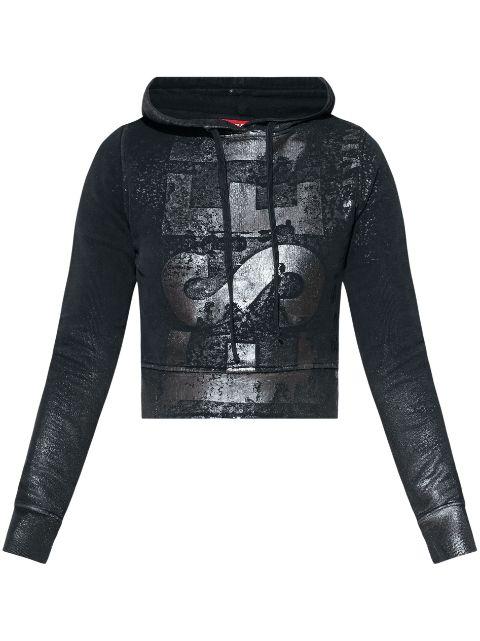 F-Slimmy logo-print hoodie by DIESEL