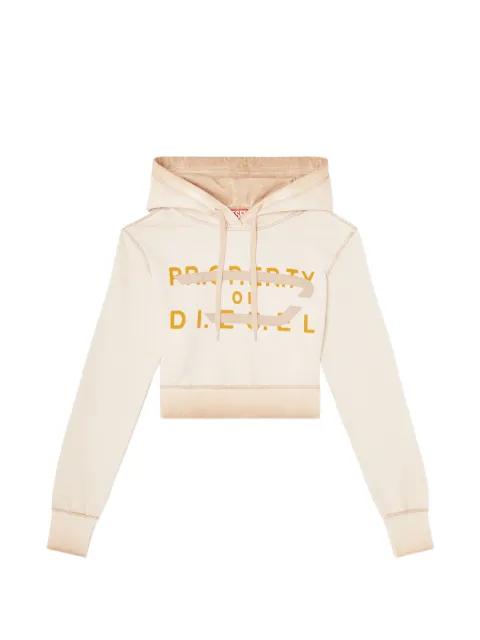 F-Slimmy logo-print hoodie by DIESEL
