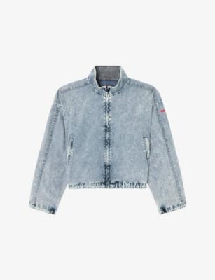 G-Leam-R1 Denim-Effect Woven Jacket by DIESEL