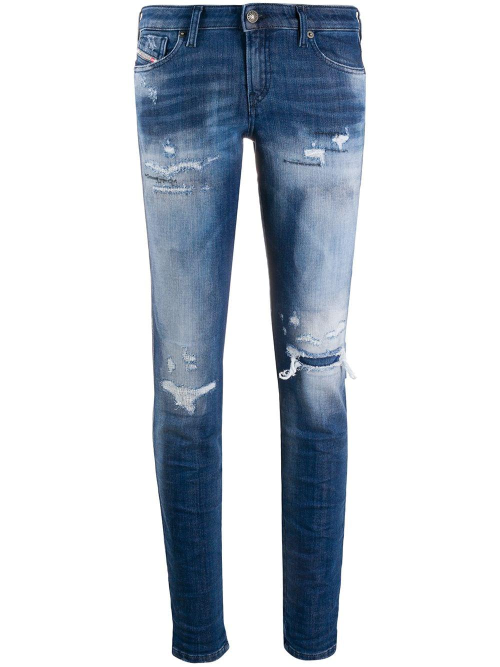 Gracey low-rise skinny jeans by DIESEL