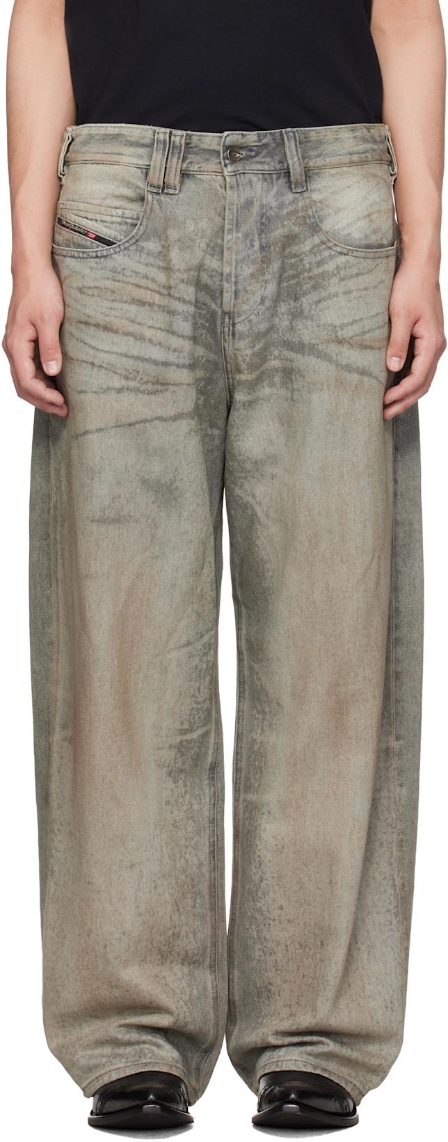 Gray Regular Waist 1997 D-Enim-M Relaxed Jeans by DIESEL
