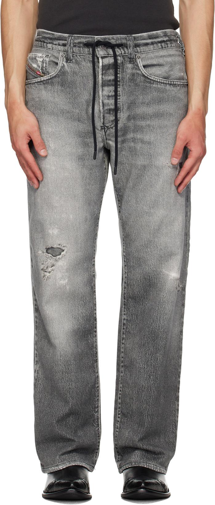 Gray Relaxed 2080 D-Reel Joggjeans 068us Jeans by DIESEL