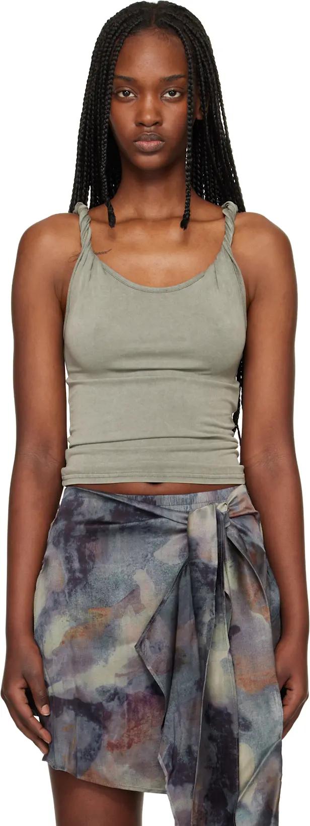 Green T-Twy-S1 Tank Top by DIESEL