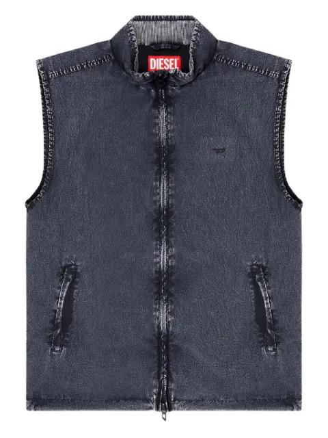 J-Erb denim-effect sleeveless gilet by DIESEL