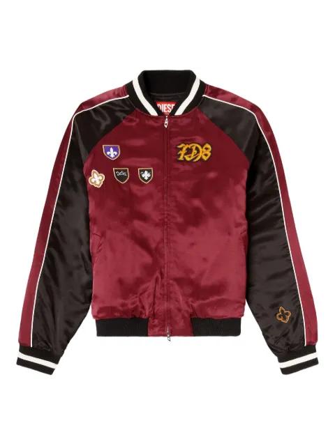 J-Foulkes-Cp appliqué-patch jacket by DIESEL