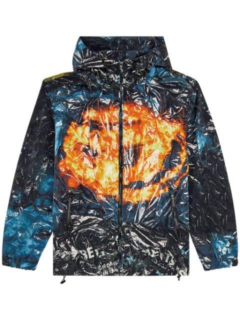 J-Warrett-Poster hoodied jacket by DIESEL