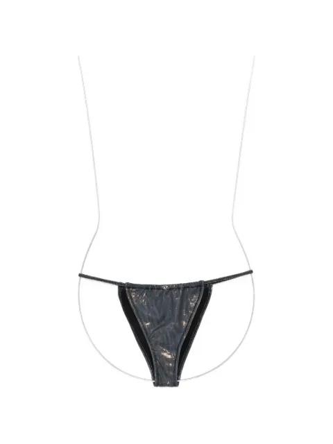 Jodie-ULTL metallic-effect bikini bottoms by DIESEL