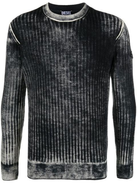 K-Andelero ribbed-knit jumper by DIESEL