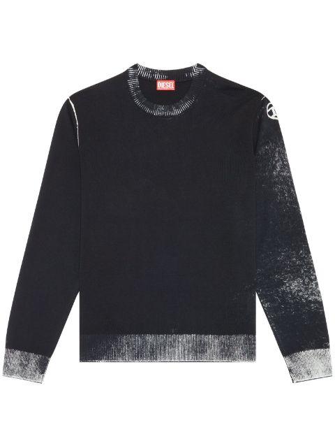 K-Larence-B reverse-print cotton jumper by DIESEL