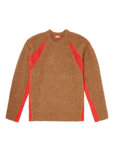 K-Lollo ribbed-panel sweater by DIESEL
