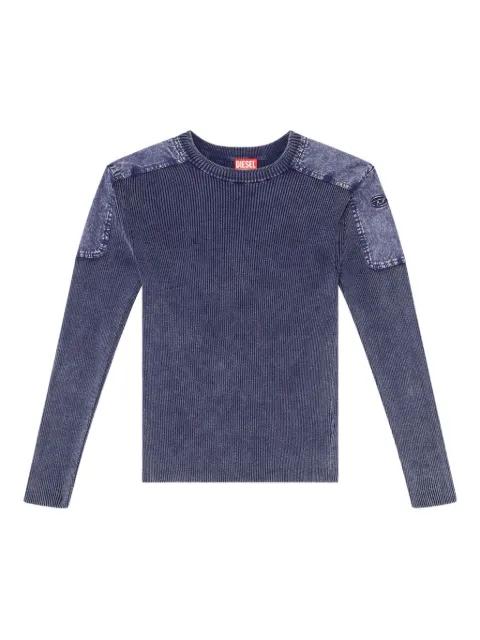 K-Martin panelled ribbed jumper by DIESEL