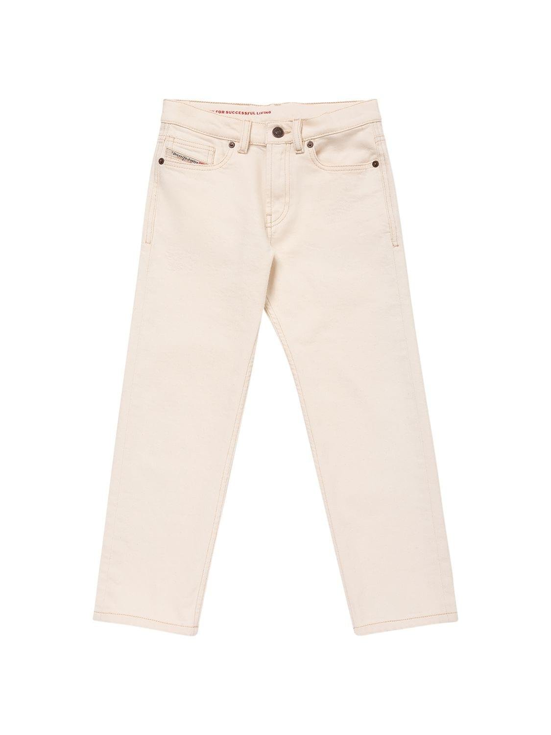 5 Pocket Cotton Jeans by DIESEL KIDS