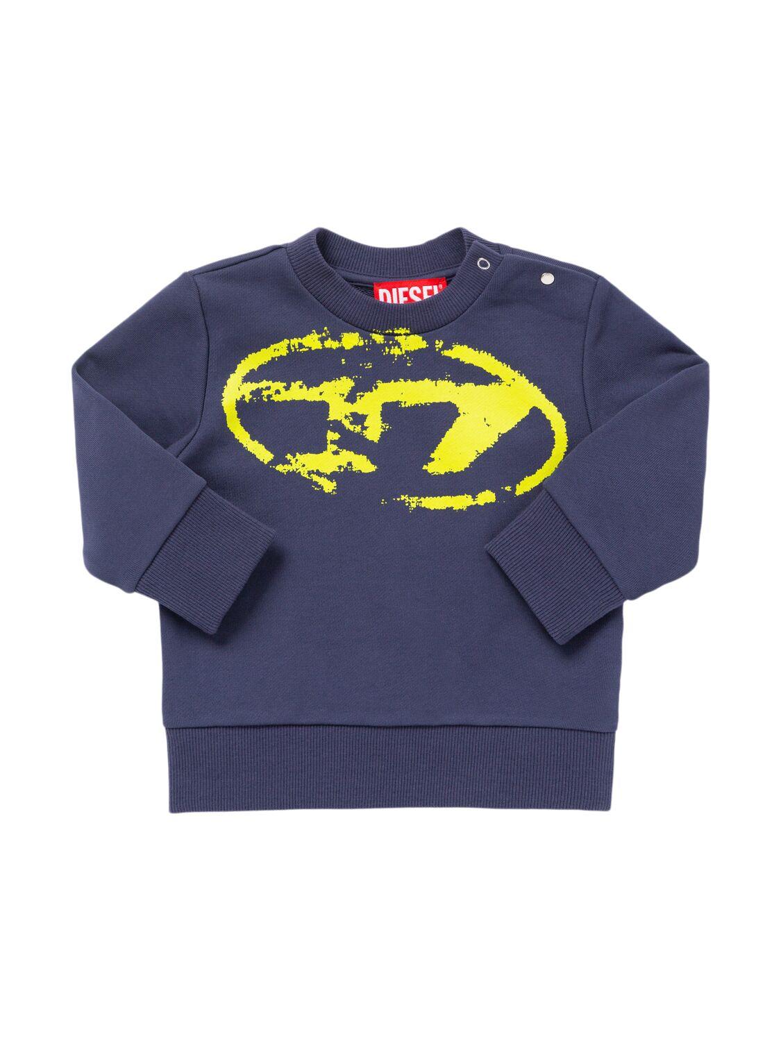 Printed Cotton Sweatshirt by DIESEL KIDS