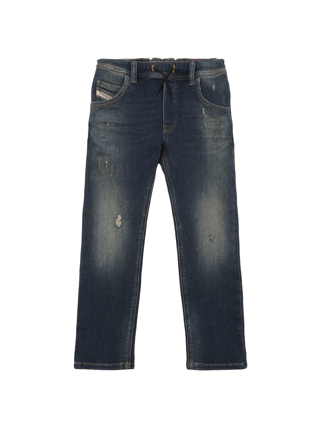 Stretch Cotton Jeans by DIESEL KIDS