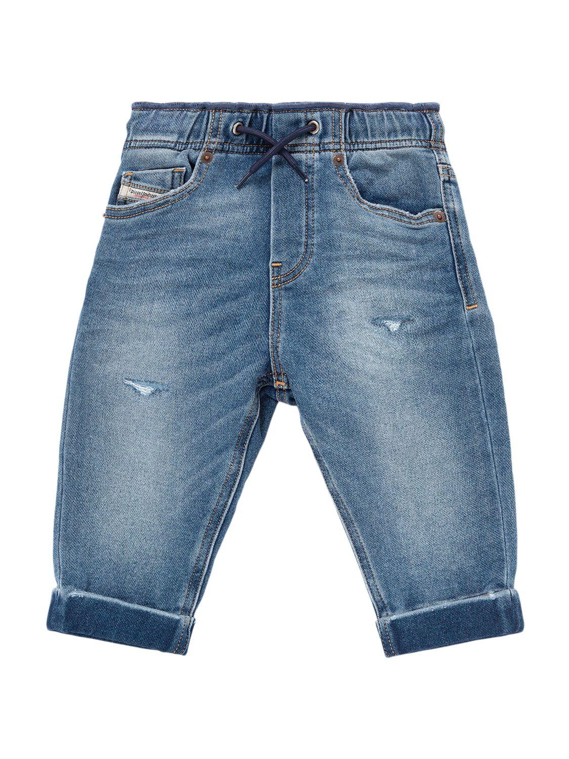 Stretch Cotton Jeans by DIESEL KIDS