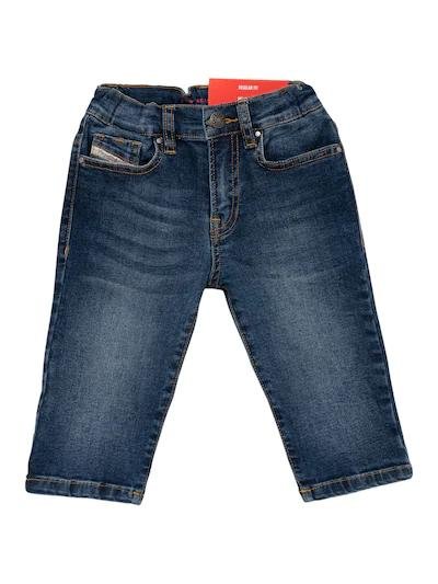 Washed stretch cotton denim jeans by DIESEL KIDS