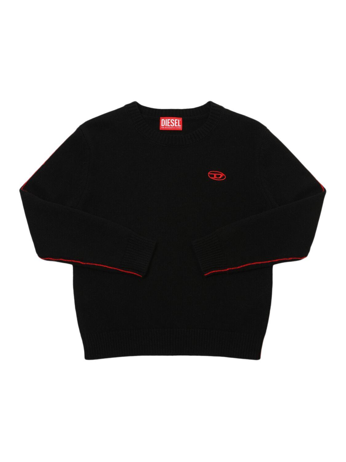 Wool Blend Knit Sweater by DIESEL KIDS