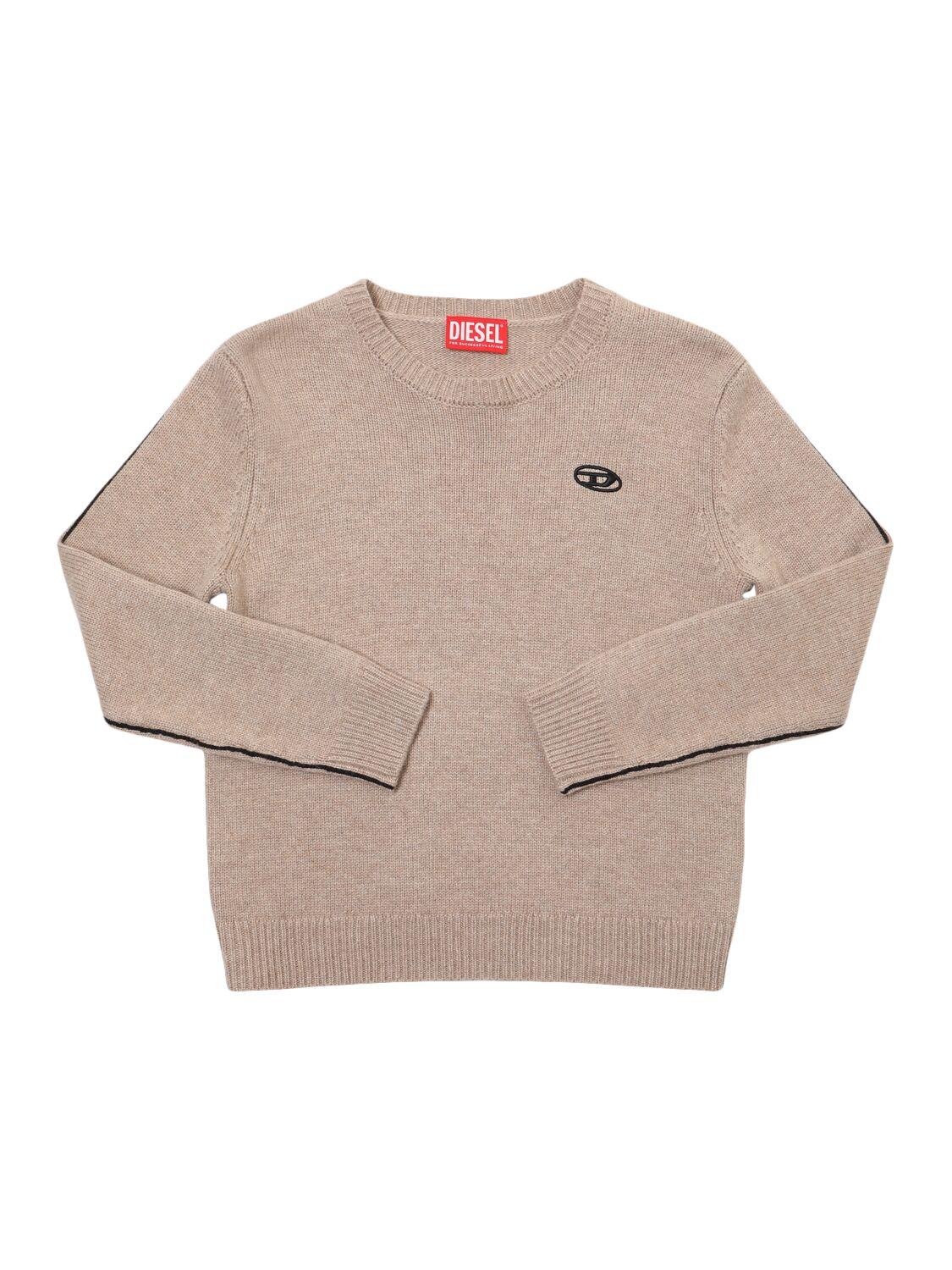 Wool Blend Knit Sweater by DIESEL KIDS