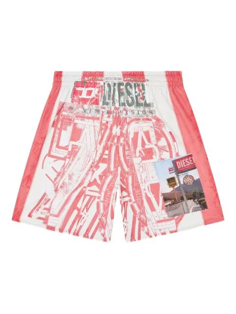 Kurt graphic-print shorts by DIESEL