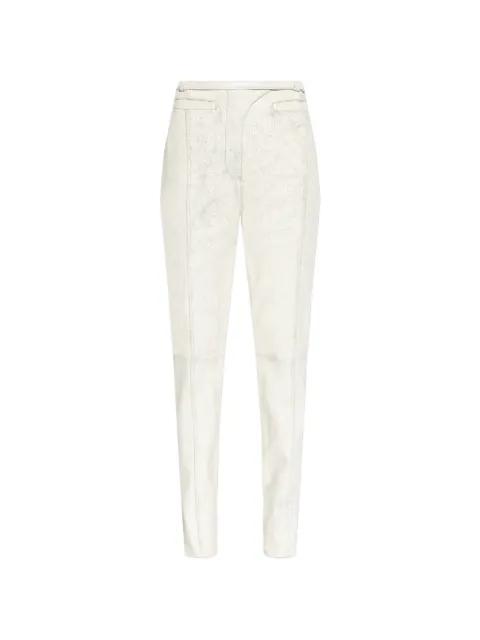 L-Croc crackle-effect trousers by DIESEL